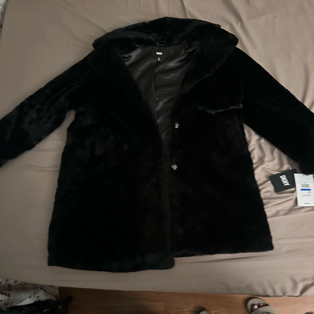 DKNY Black Teddy Jacket